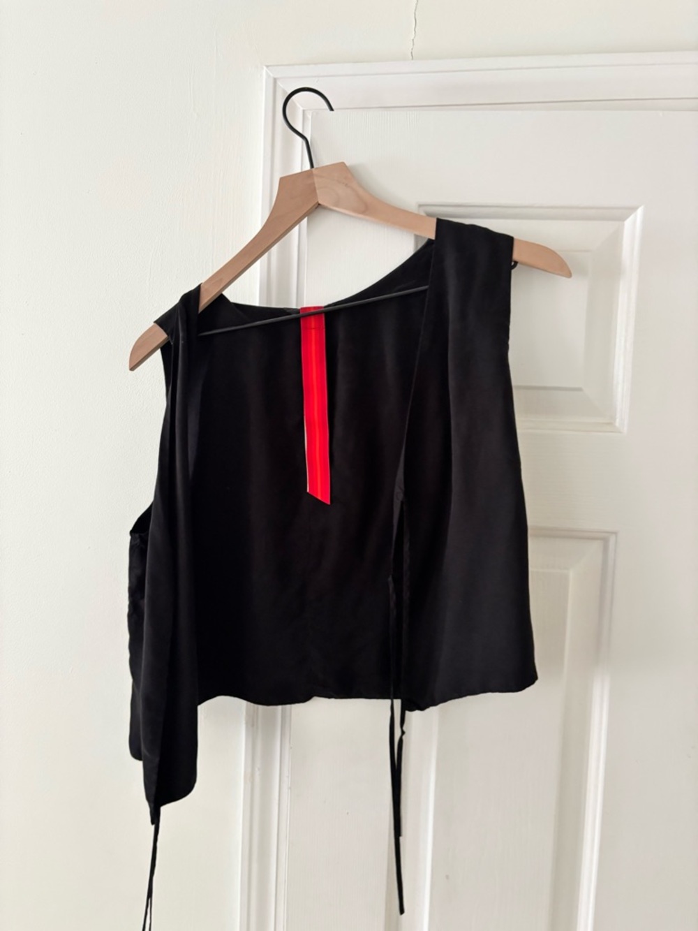 Left On Friday Black Tie front Vest